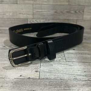Cintas black leather work belt size medium